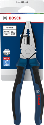 Kìm kết hợp Bosch 180 mm với tay cầm đa thành phần.